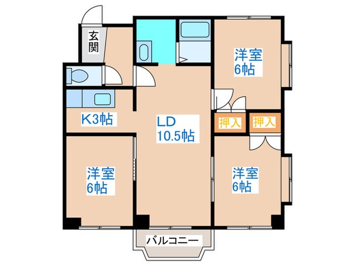 サンハイツの物件間取画像