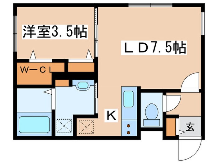 ロイヤルガーデン北6条の物件間取画像