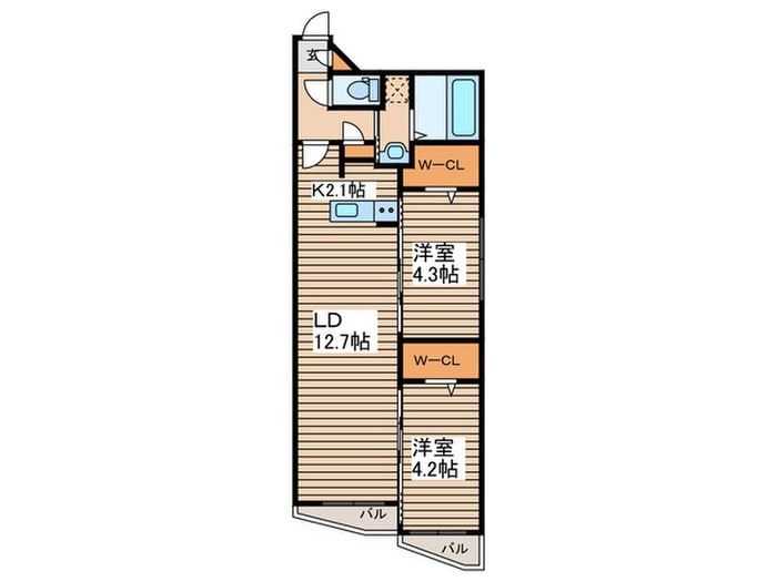 S-RESIDENCE札幌東astrazeの物件間取画像