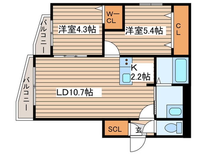 S-RESIDENCE札幌東astrazeの物件間取画像