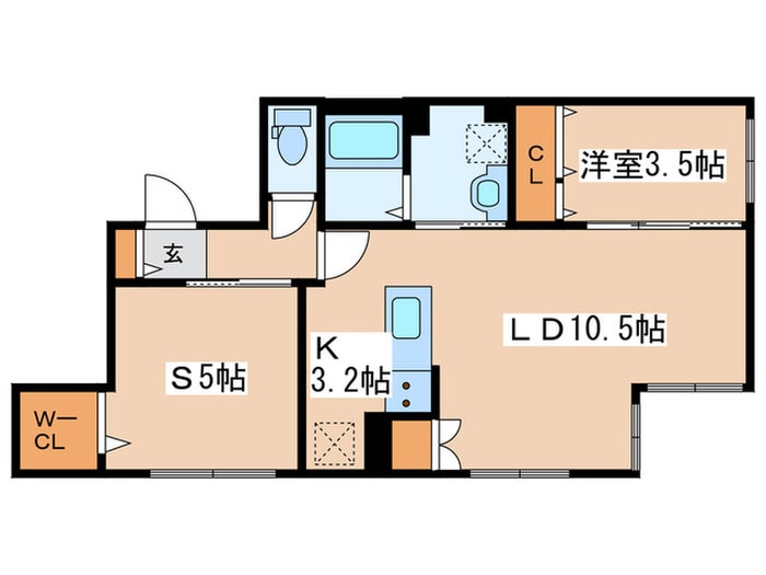 RESIDENCE SHINMEI北円山の物件間取画像