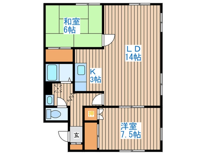 ファミ－ルかわぶちの物件間取画像