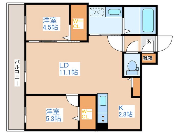 S-RESIDENCE二十四軒avelisの物件間取画像