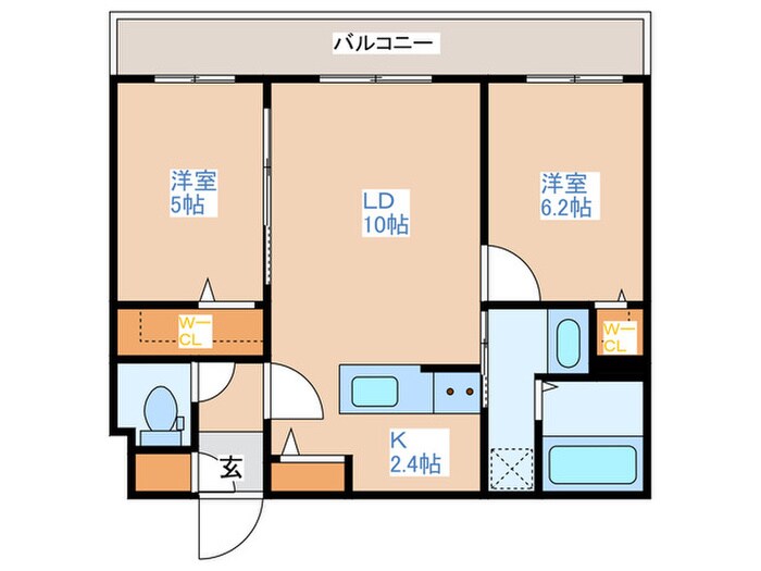 S-RESIDENCE二十四軒avelisの物件間取画像