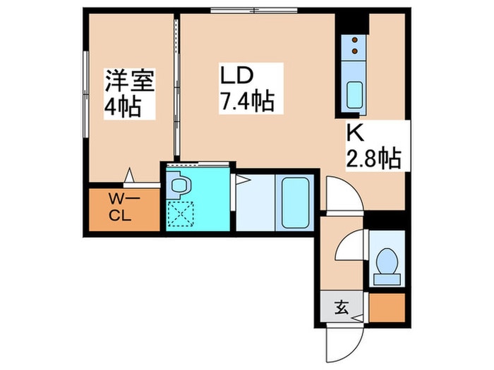 Mフラットの物件間取画像