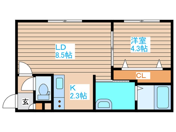 Ti　amo　Shinsapporoの物件間取画像