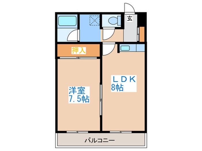 エ－スハイム琴似の物件間取画像