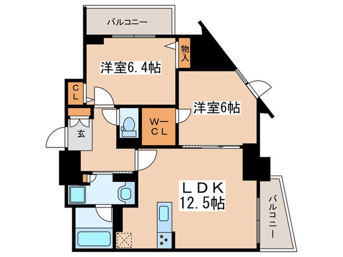 THE SERAM MARUYAMAの物件間取画像