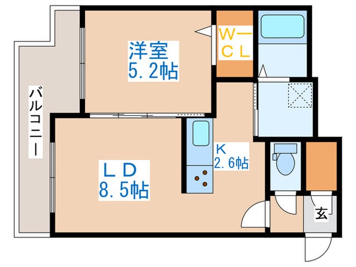 SAM西町の物件間取画像