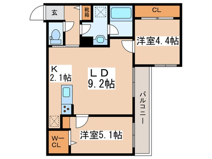 S-RESIDENCE北円山alesiaの物件間取画像