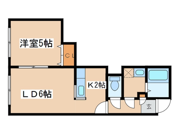 マリ－西岡の物件間取画像