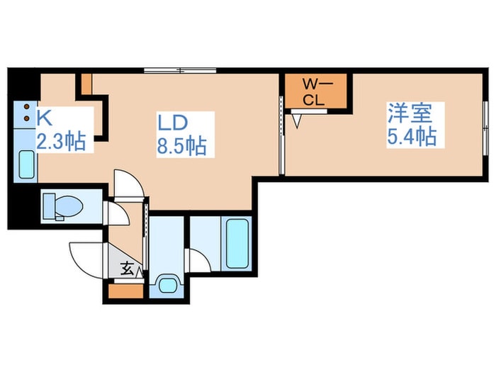 Riviera南郷の物件間取画像