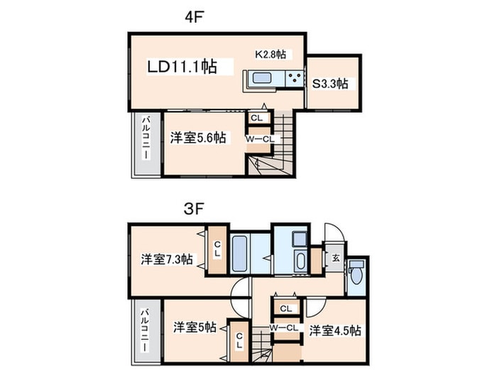 仮）平岸１－１４マンションの物件間取画像