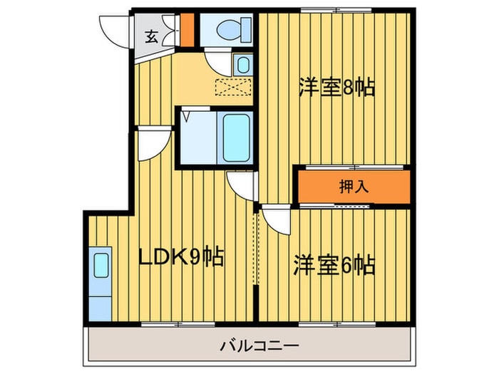 向ヶ丘宮北ビルの物件間取画像