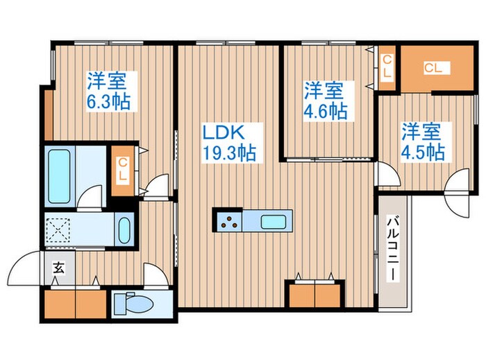 ZABO HILLS 南山鼻の物件間取画像