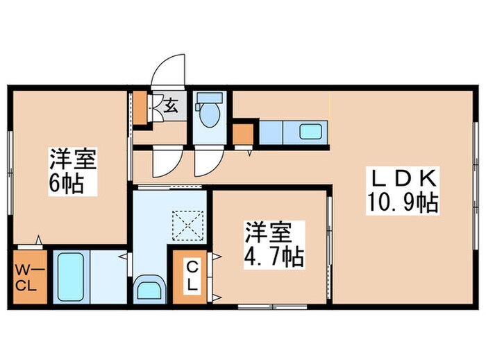 シュア・コ－ト月寒の物件間取画像