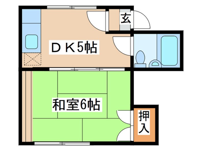 紺谷ハイツの物件間取画像