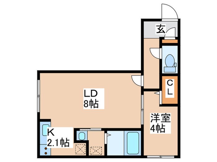 LA Conforto厚別の物件間取画像