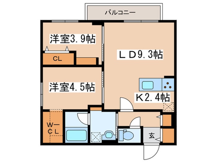 Crossbell524の物件間取画像