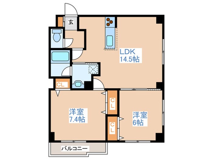 ＥＦ Ｔｏｗｎ １ｓｔの物件間取画像