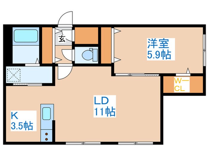 シティプレミア宮の沢の物件間取画像