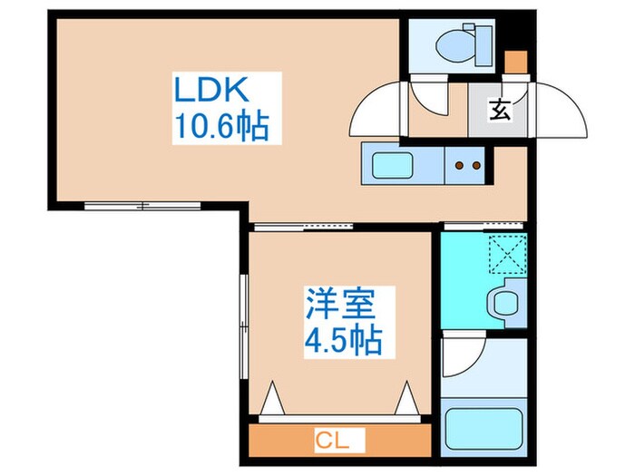 仮）ブリスS15W8の物件間取画像