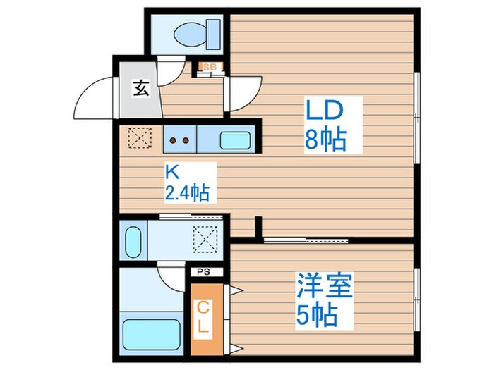 仮）ブリスS15W8の物件間取画像