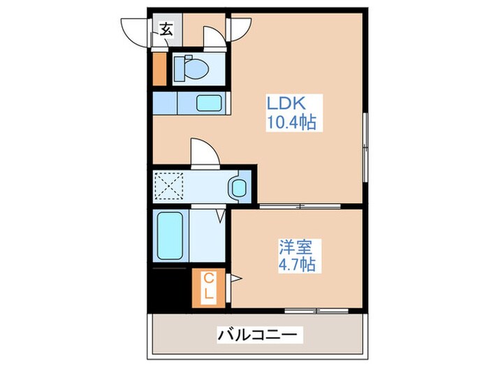 プリヴィエール旭町の物件間取画像