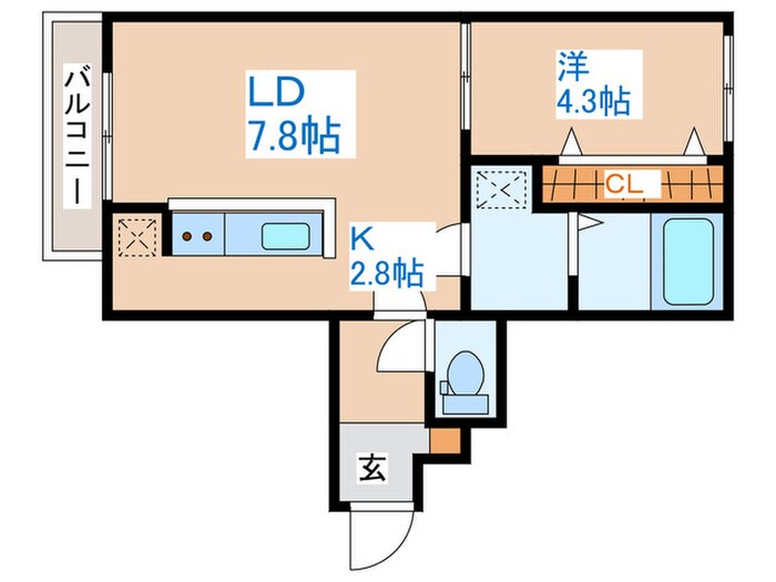 フォンテーヌ伏見の物件間取画像