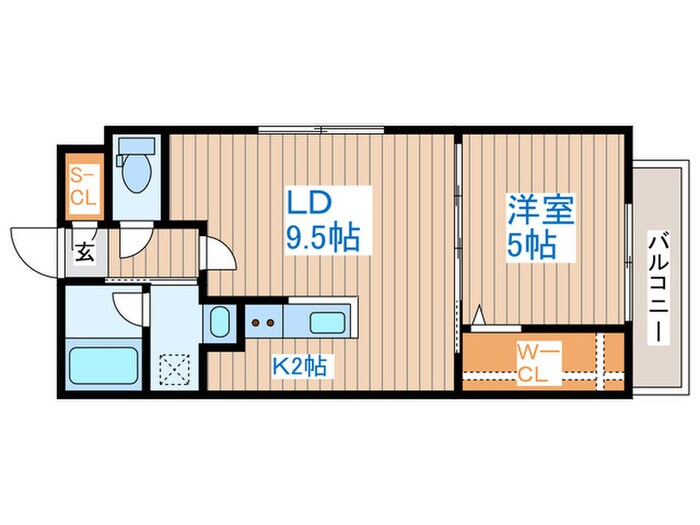 シエル中島公園の物件間取画像