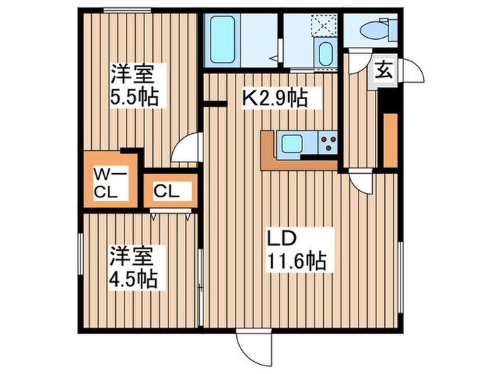 ROSSO　sakaemachiの物件間取画像