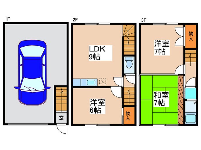 あおいハウスBの物件間取画像