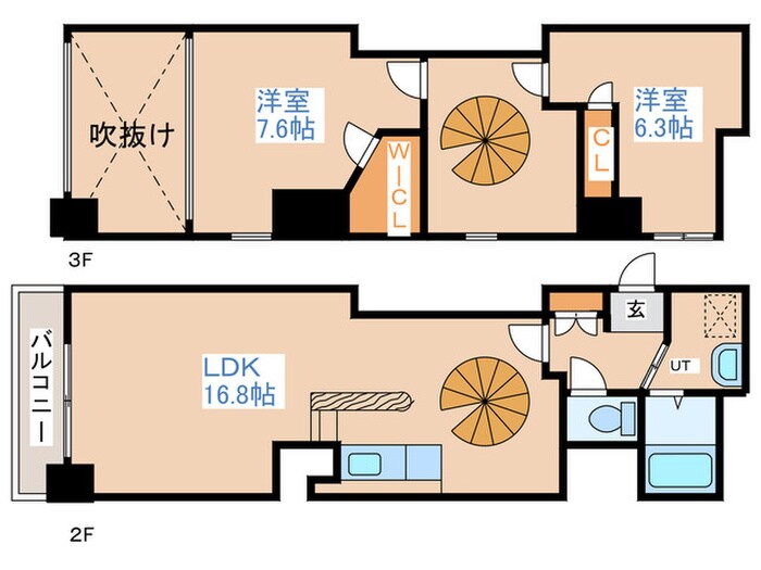 ＣＡＳＡ・ＶＩＬＬＡＧＥの物件間取画像