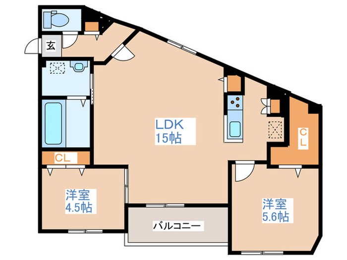 Salute南平岸の物件間取画像