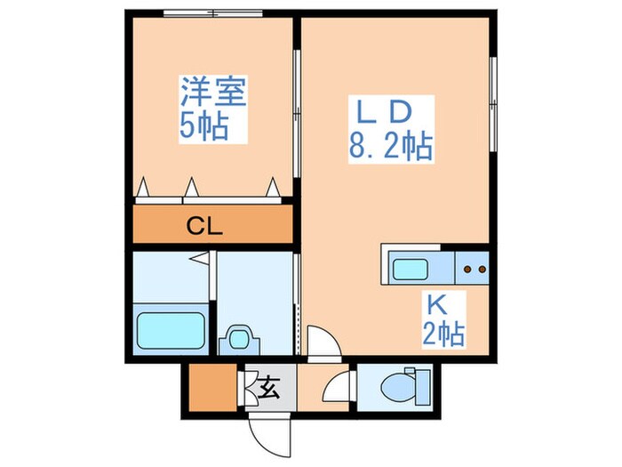 クラリス月寒西の物件間取画像