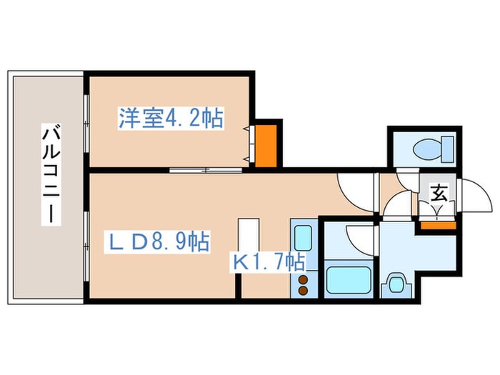 レガ－ロ美術館通の物件間取画像