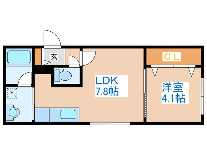 ｐｏｒｔｅ　ｂｏｎｈｅｕｒ　櫻の物件間取画像