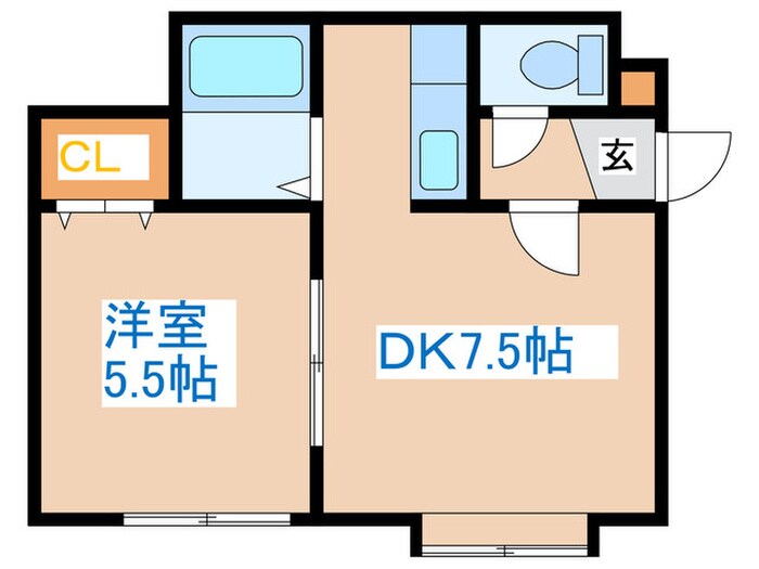 オリファコートの物件間取画像