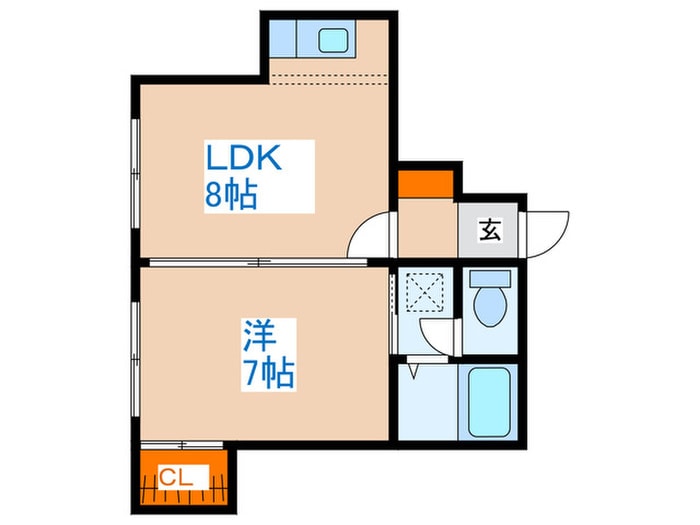 ティファニー北円山の物件間取画像