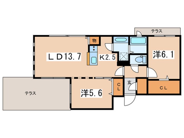 E-horizon伏見の物件間取画像