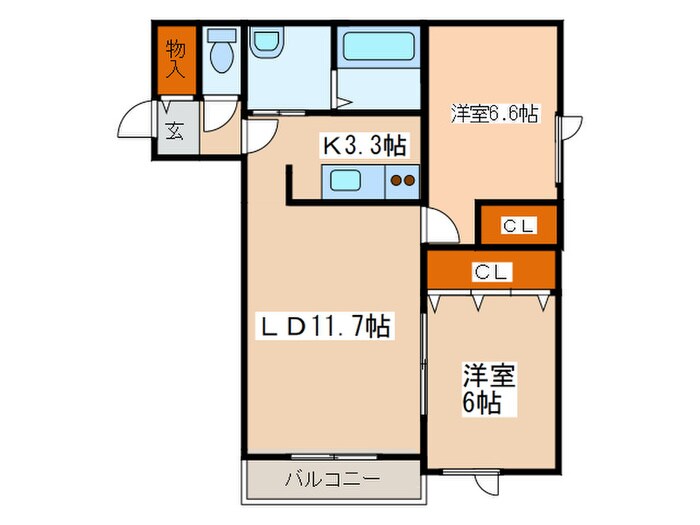 ａｐｒｉ　ｃｏｕｒｔの物件間取画像