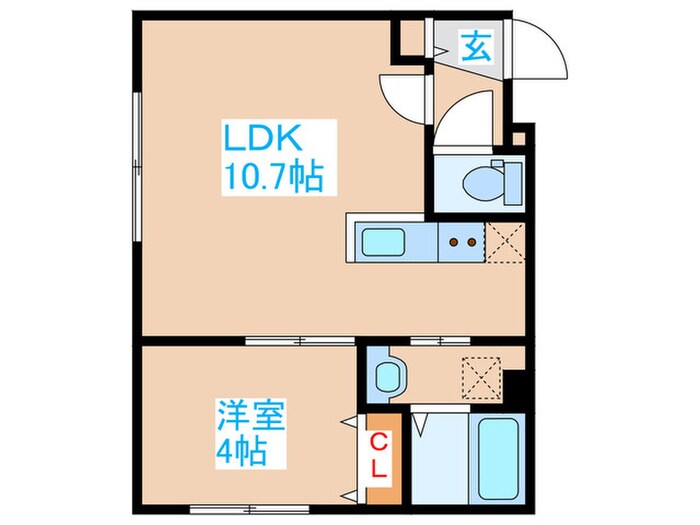FUTABA SQUARE N21の物件間取画像