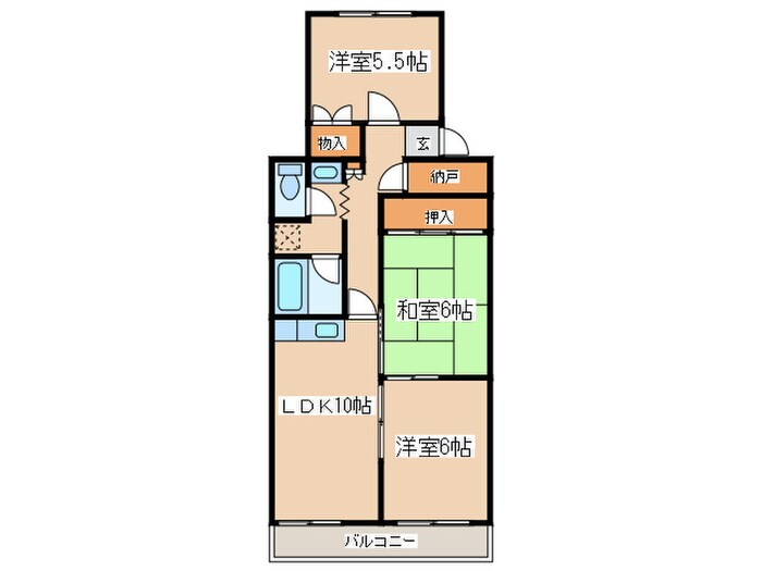 ハイツシャトーの物件間取画像