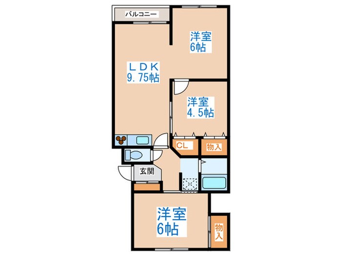 ミユキコ－トⅡの物件間取画像