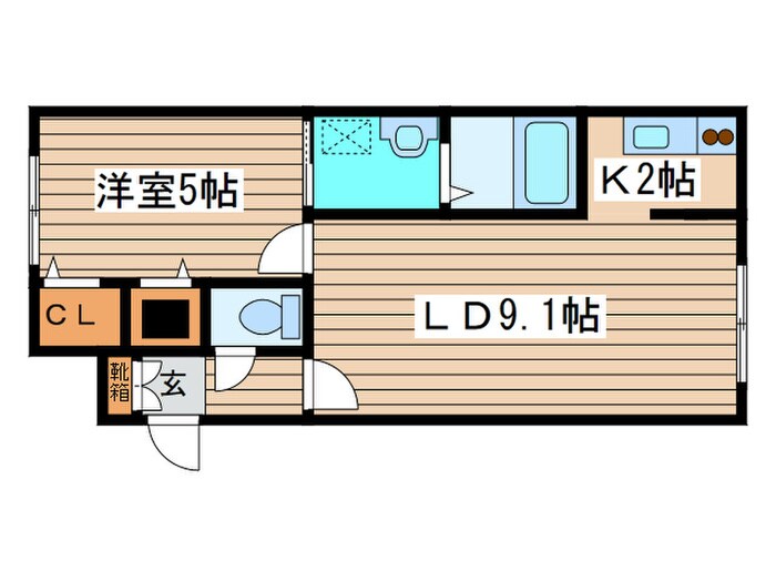 グランメ－ルＮ３４の物件間取画像