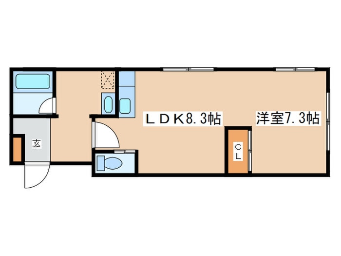 プレジデント４３の物件間取画像