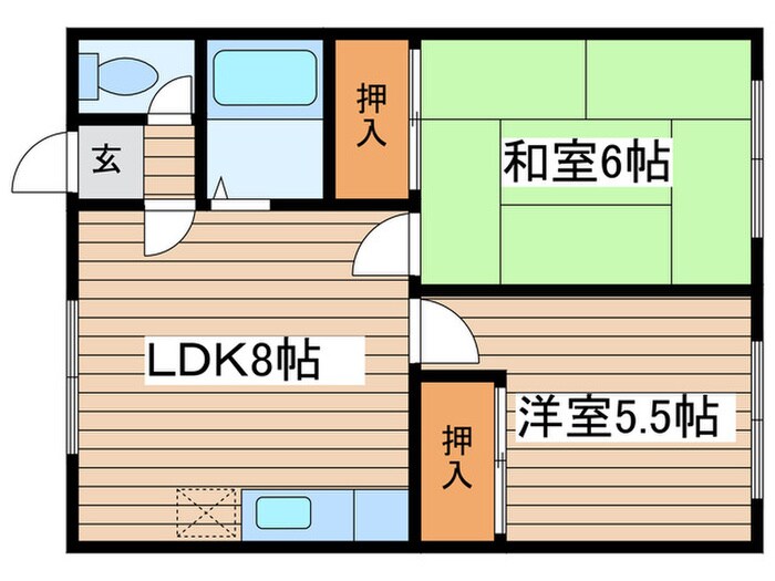 恵ハウスの物件間取画像