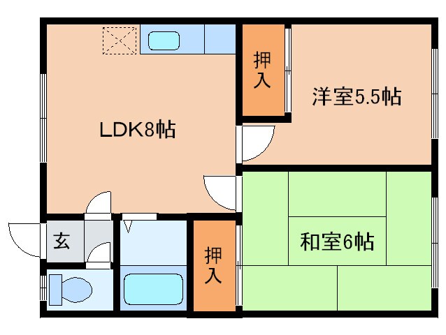 恵ハウスの物件間取画像