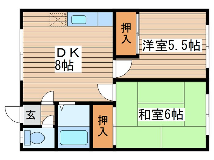 恵ハウスの物件間取画像