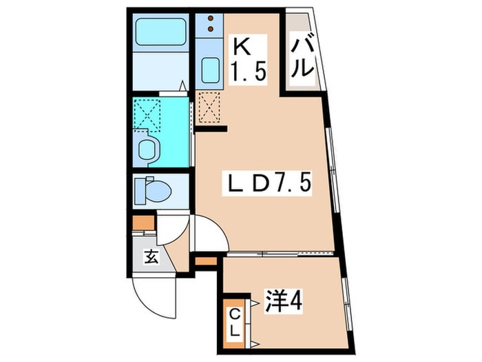 ラフィーネ南円山の物件間取画像